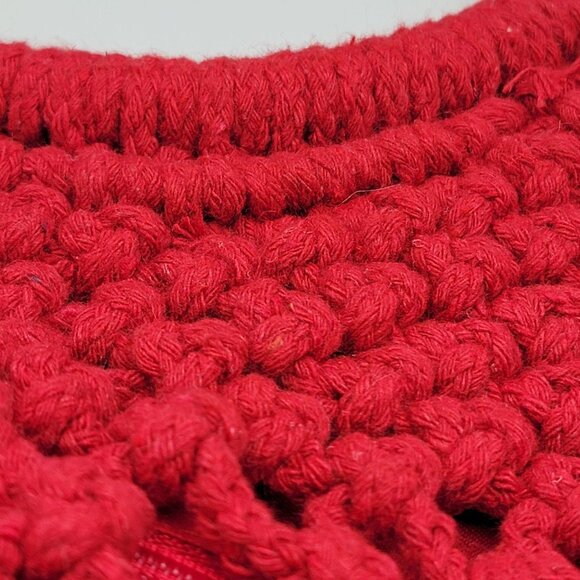 Crochet Tote handbag purse, boho granny core knitted purse. By Top Shop - Picture 14 of 16